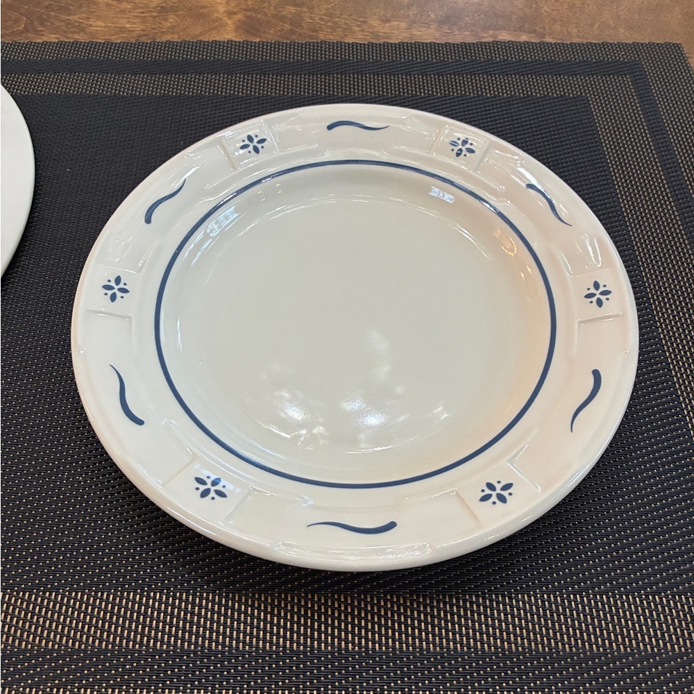 Longaberger Classic Blue Heritage Woven Traditions Pottery place setting - Picture 5 of 7